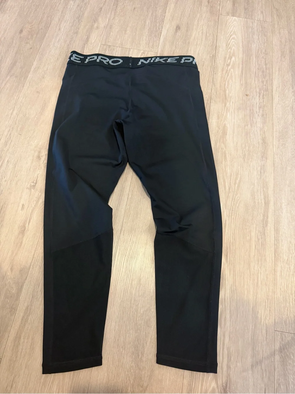 Nike Pro Mid-Rise 7/8 Mesh Panel Black Graphic Leggings HV2306-010 Women's Large